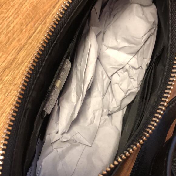 Kate Spade Staci Black Crossbody Bag Purse with Pink and White Polka Dots - Picture 9 of 10